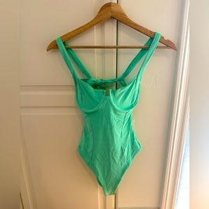 L Space Kendal One Piece swimsuit bright teal size s NWT